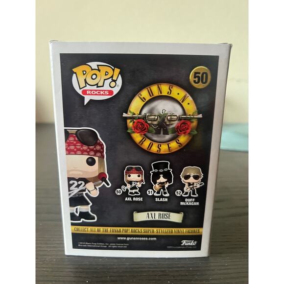 Axl Rose Funko Pop Rocks #50 Guns n' Roses Music Vinyl Figure Figurine Toy Toys - Picture 3 of 6